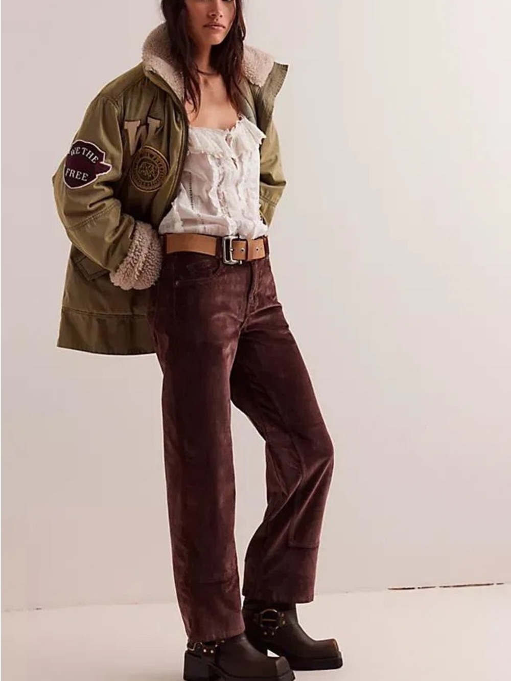 Free People risk taker mid rise corduroy jeans